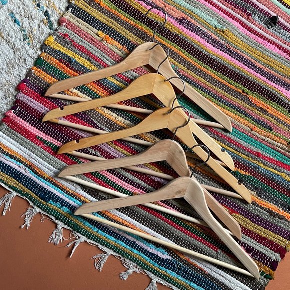 Assorted Wood Hangers (Set of 5) - Picture 1 of 9